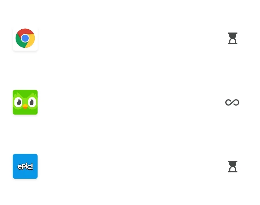 Family Link UI shows Google Play Books as a recently installed app.