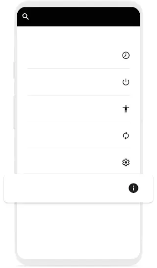 Mobile specific Image of phone settings screen