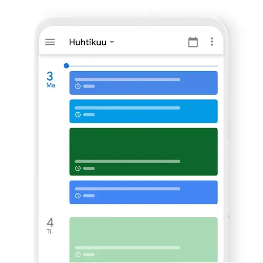 Vue d'un calendrier partagé sur Agenda